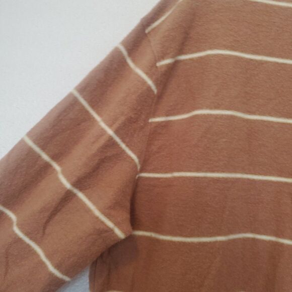 Katin Sweatshirt Mens Large Parks Reverse Fleece Striped Crew Neck Pullover Soft - Picture 14 of 16